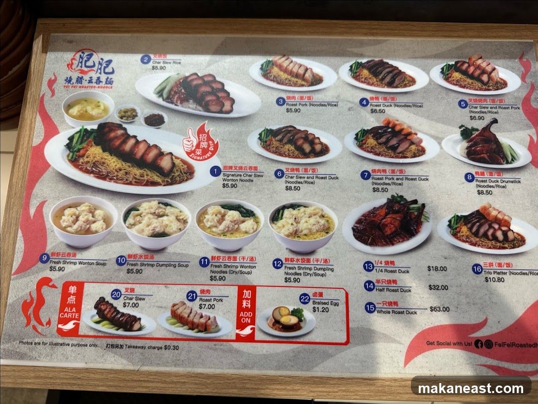 Fei Fei Roasted Noodle (Eastpoint Mall)