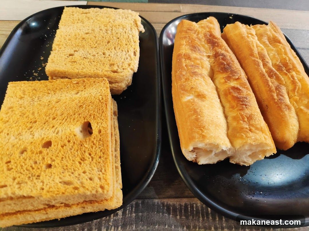 Toast and Fried Dough Sticks