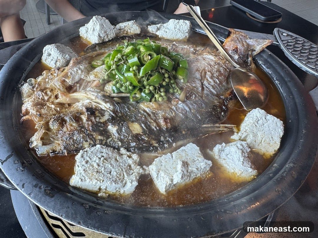 Steamed Fish with Tofu and Peppers