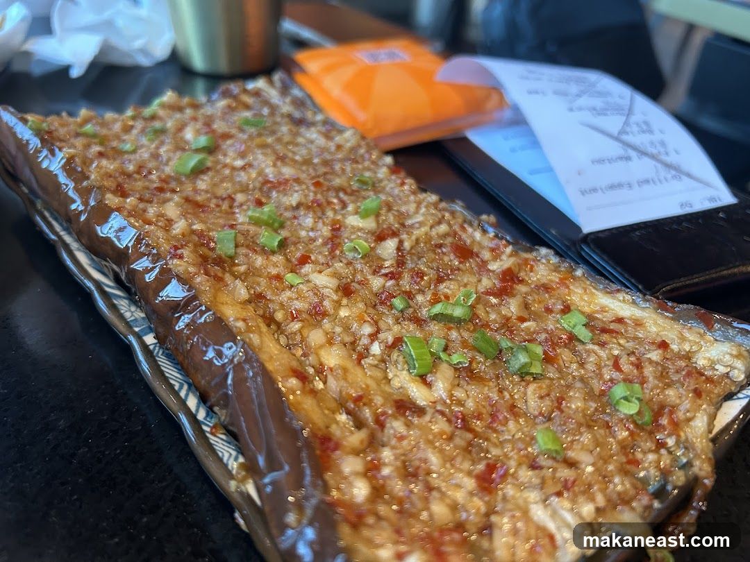 Spicy Garlic Eggplant