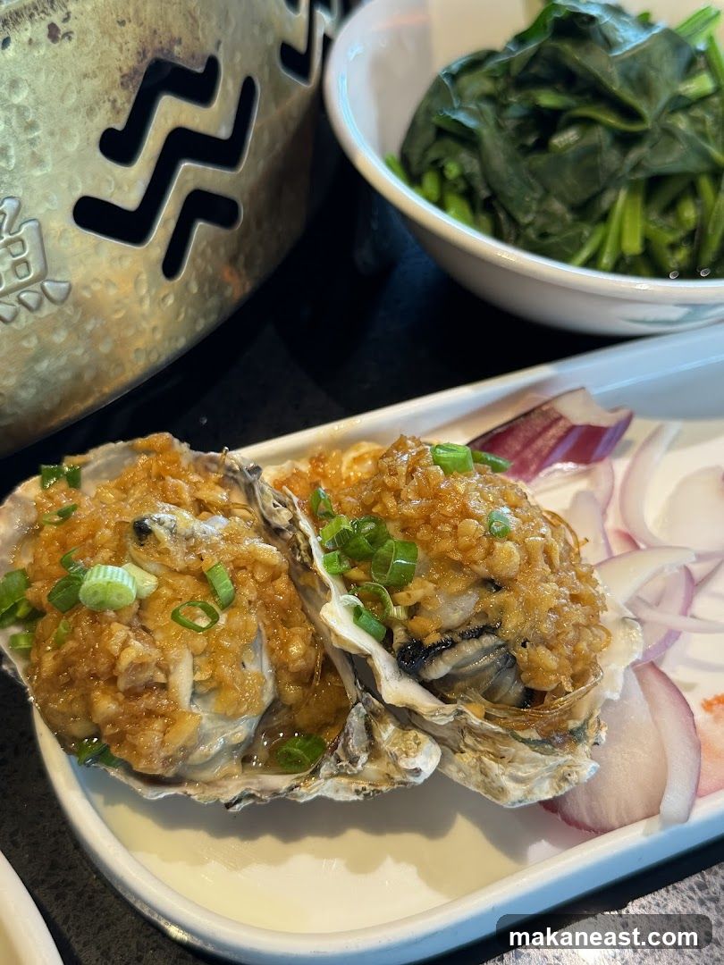 Steamed Oysters with Garlic