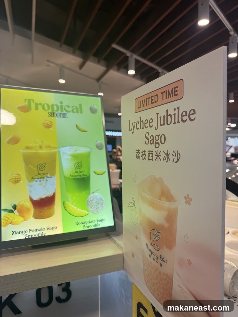 Tropical Smoothies and Lychee Jubilee Sago