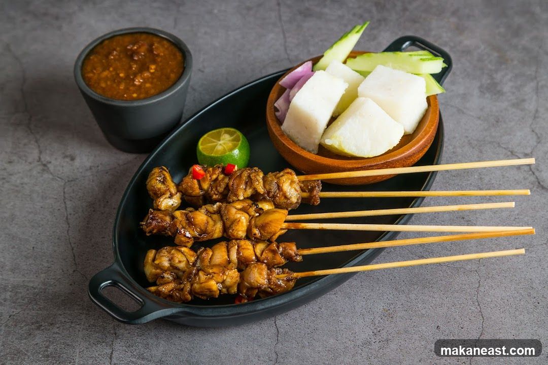 Chicken Satay with Peanut Sauce