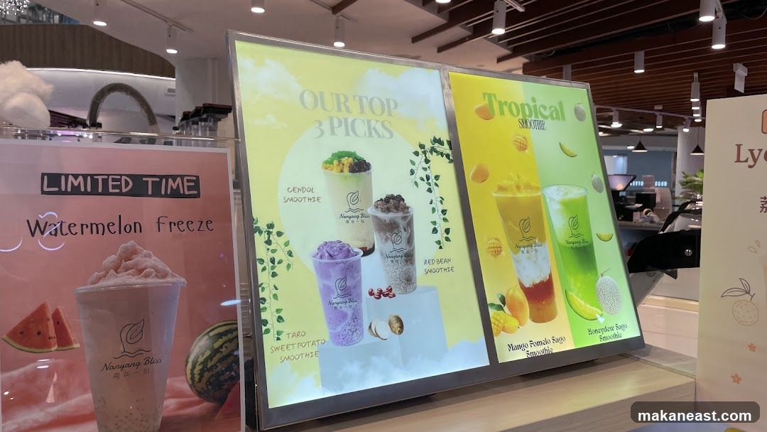 Nanyang Bliss Menu