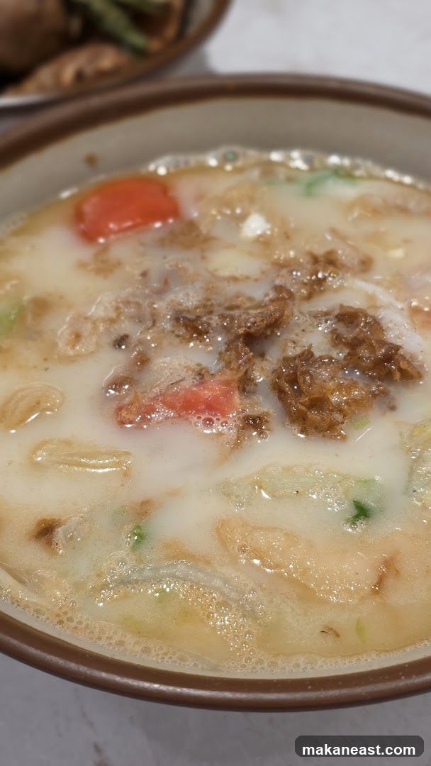 Close-up of a bowl of soup