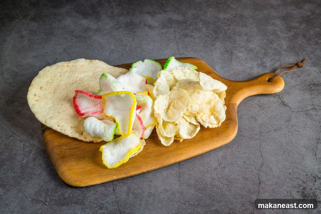 Assortment of Crackers on a Wooden Board