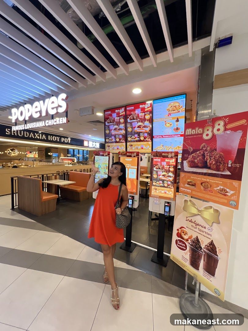 Popeyes and Mala 88 Food Court
