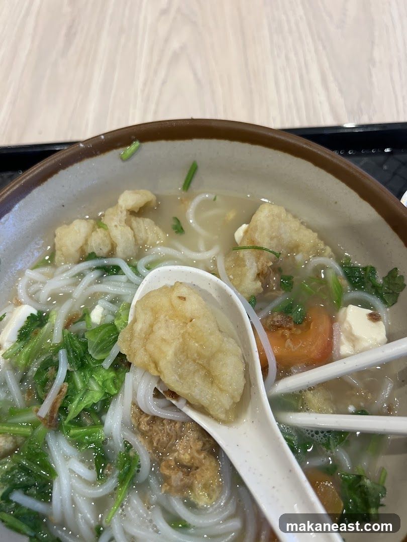 Noodle Soup with Fried Fish
