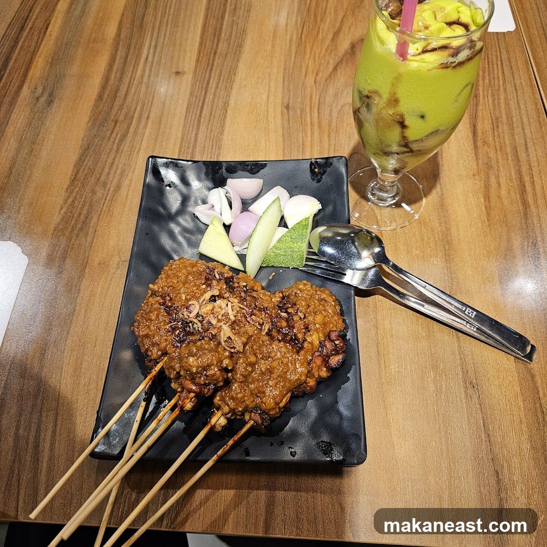 Satay and Avocado Drink