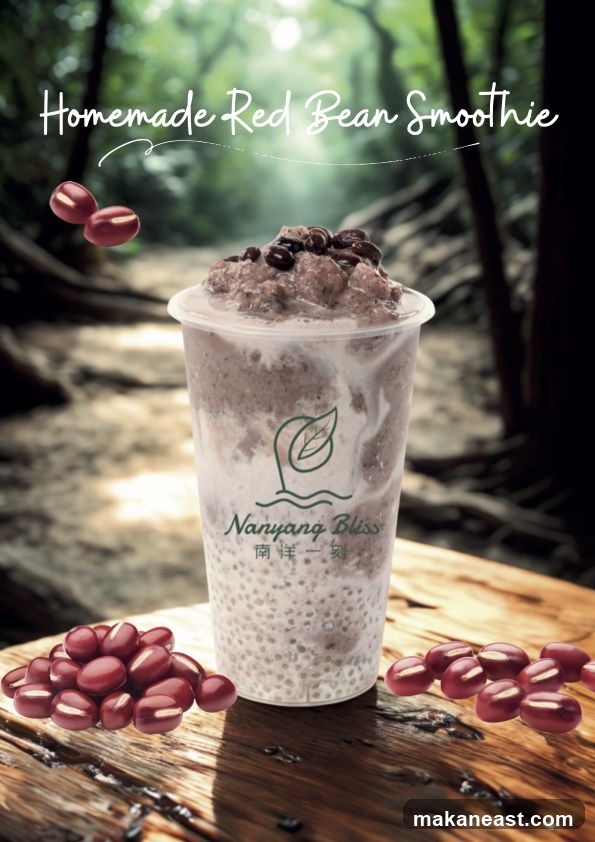 Homemade Red Bean Smoothie