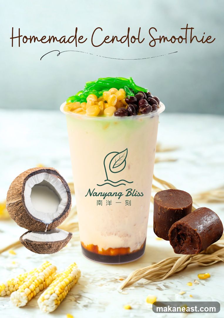 Homemade Cendol Smoothie