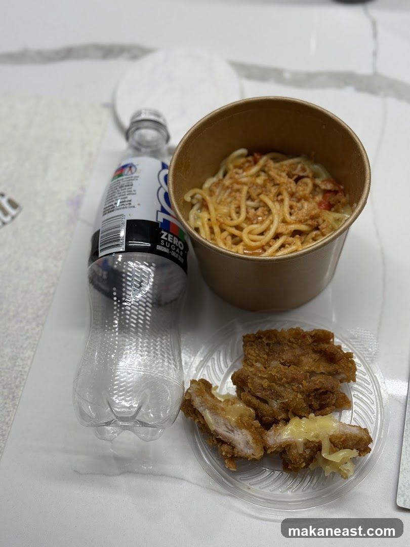 Spaghetti and Fried Chicken