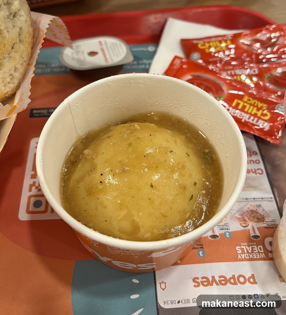 Popeyes Mashed Potatoes and Gravy