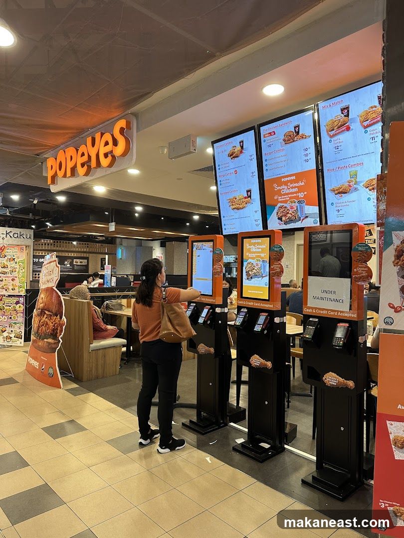 Popeyes Food Court Order Area