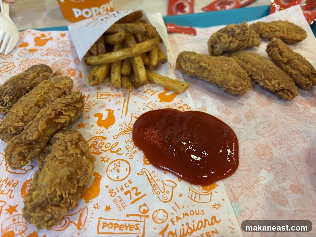 Popeyes Chicken and Fries