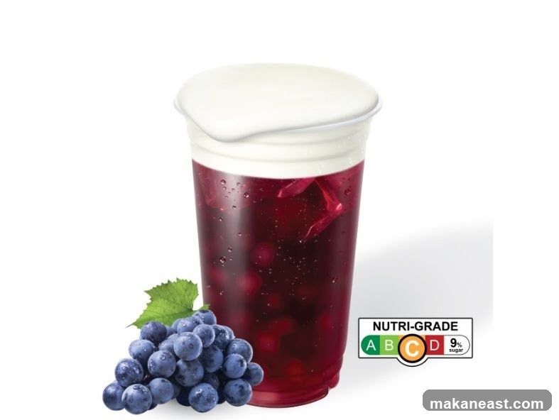Grape Drink with Creamy Topping