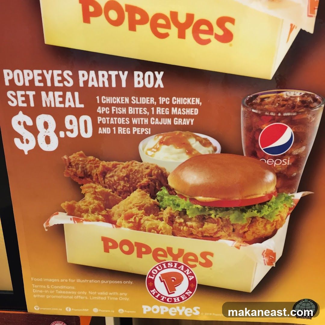 Popeyes Party Box Set Meal