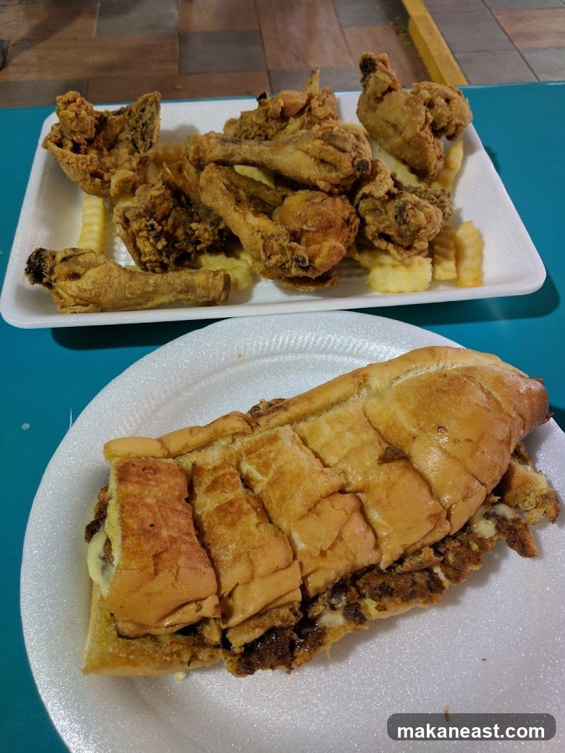Fried Chicken and Sandwich