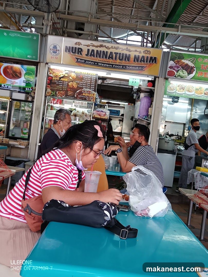 Food Stall with Customers