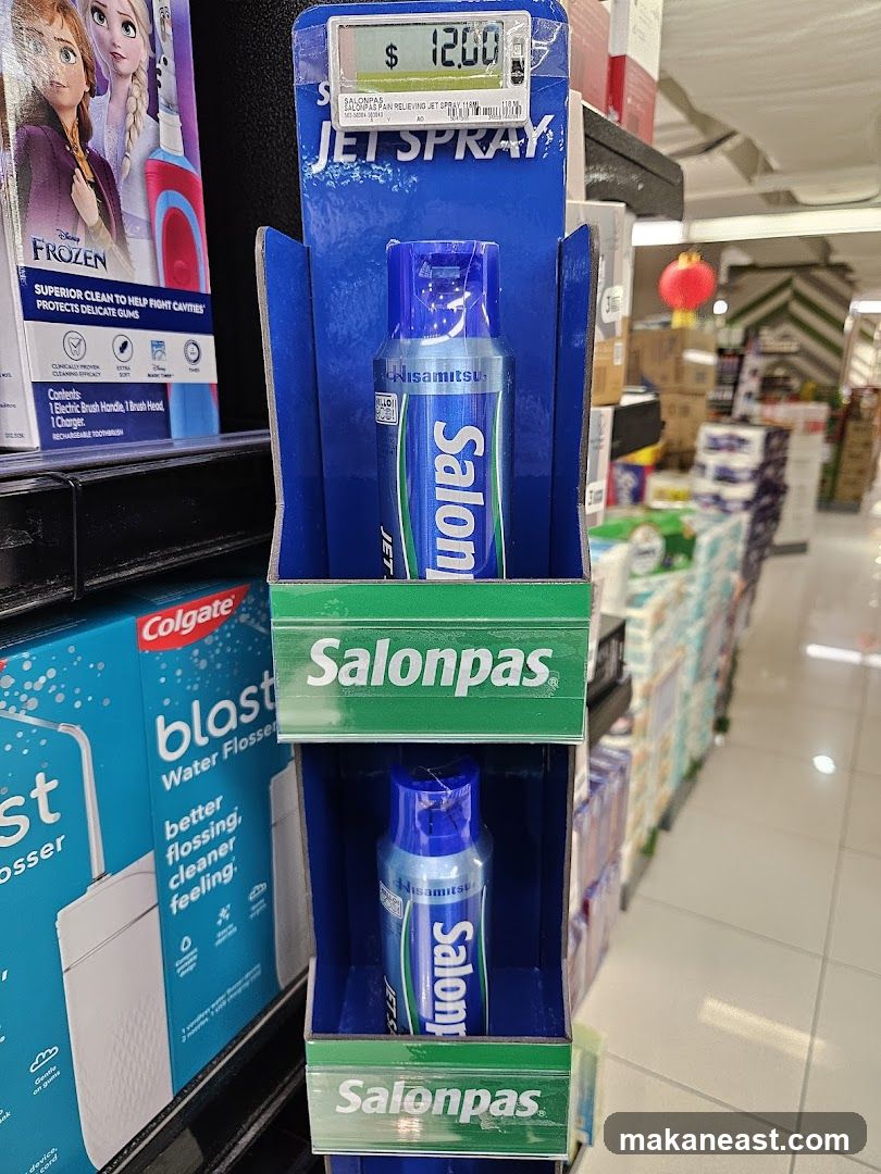 Salonpas Jet Spray Display