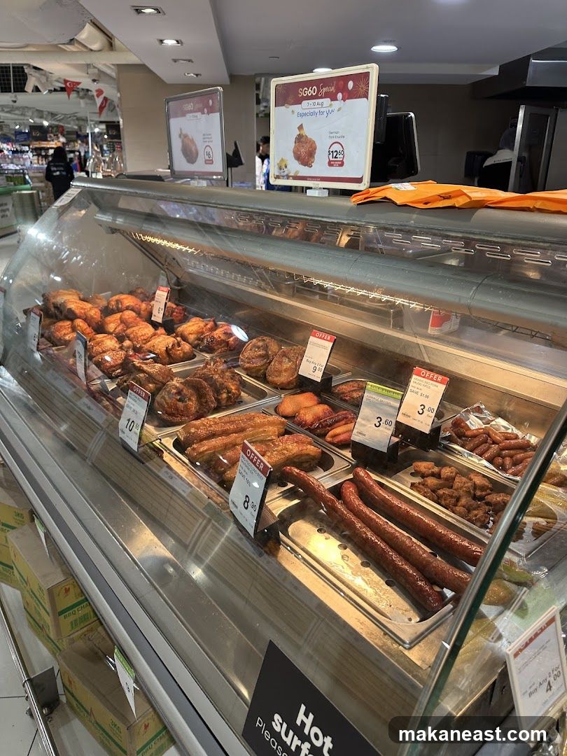 Deli Counter with Cooked Meats