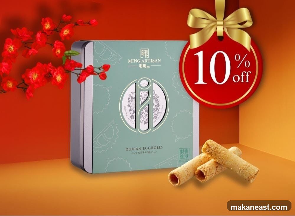Ming Artisan Durian Eggrolls Gift Box