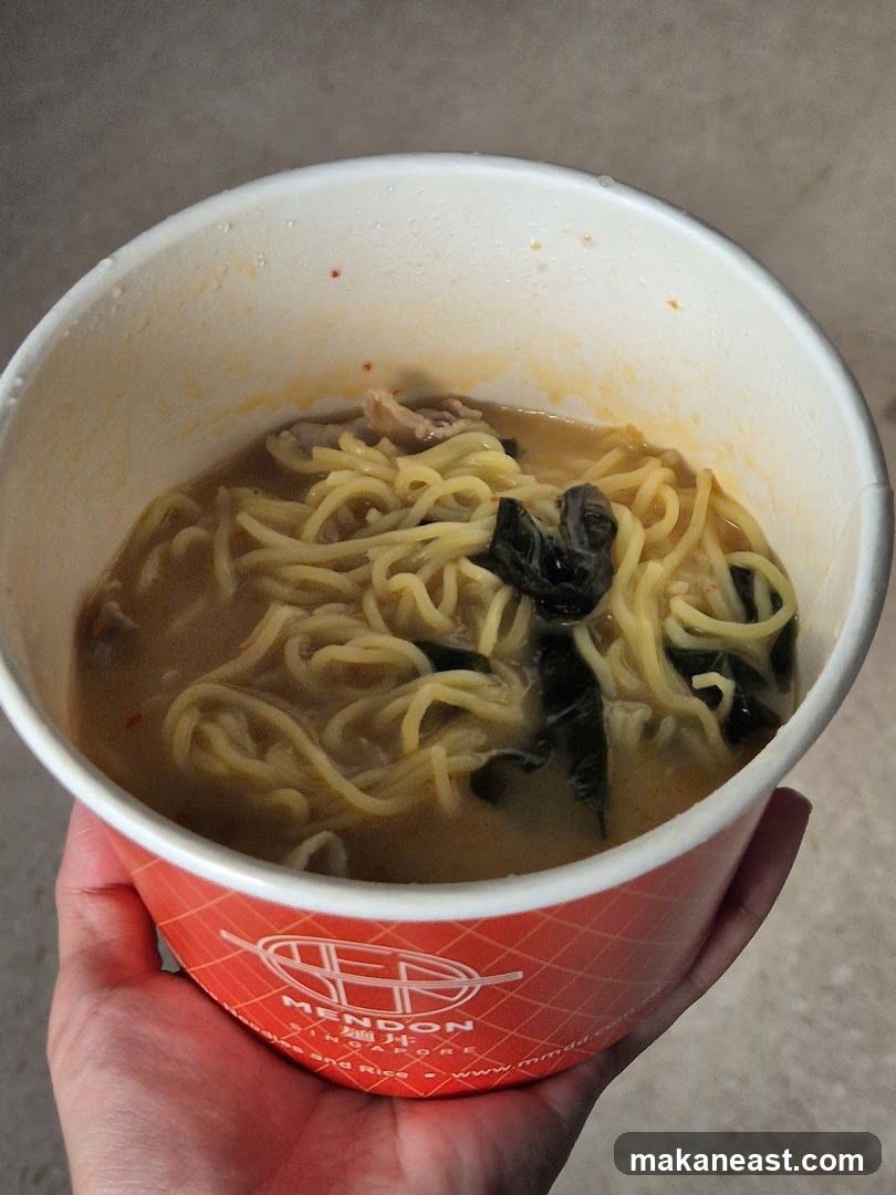 Noodles in a bowl