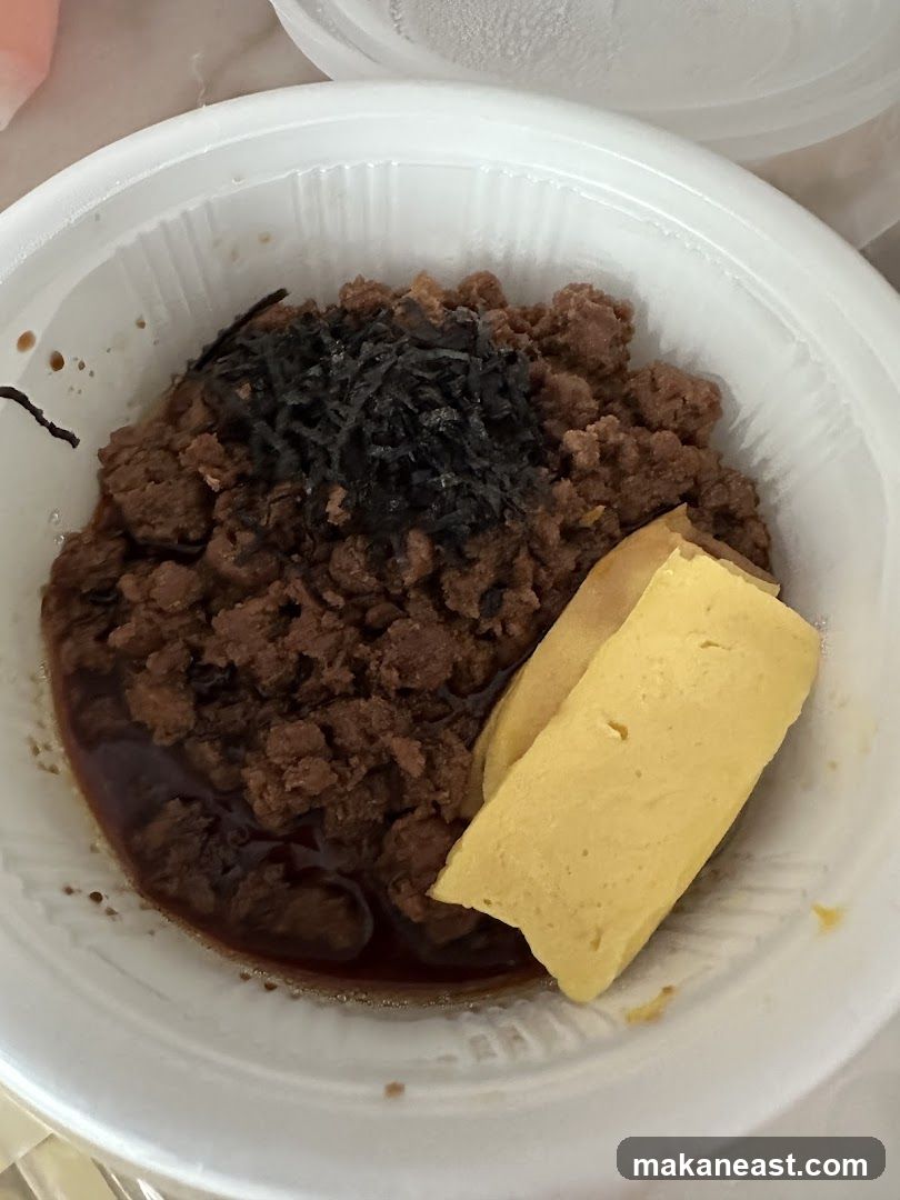 Ground Meat Bowl with Tamagoyaki