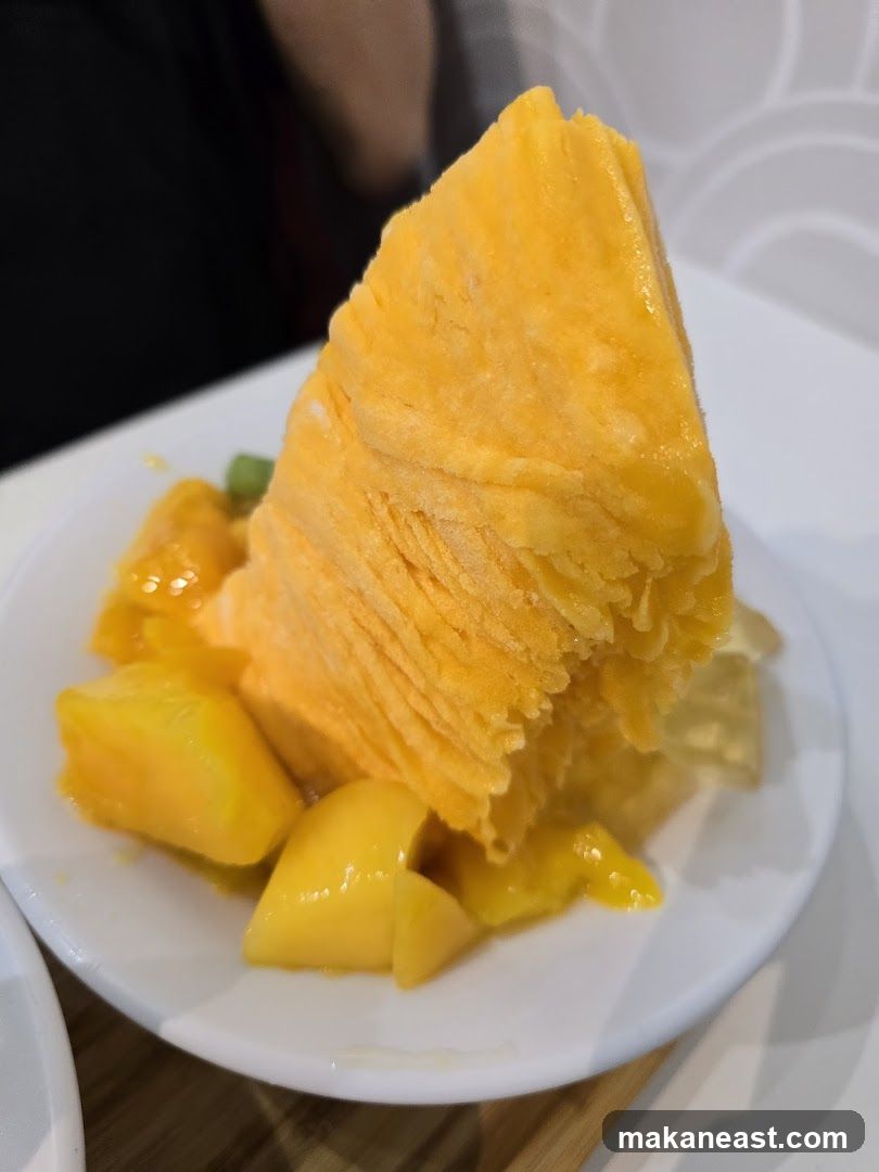Mango Shaved Ice Dessert
