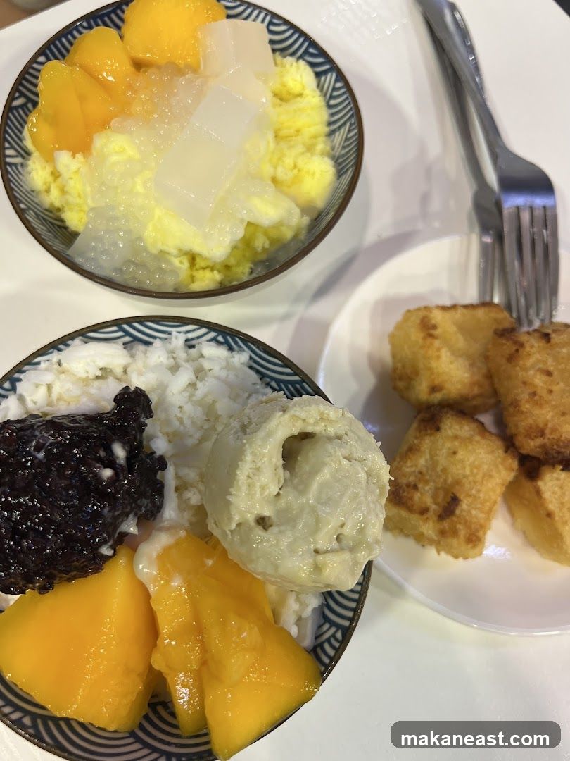 Dessert with Mango and Ice Cream