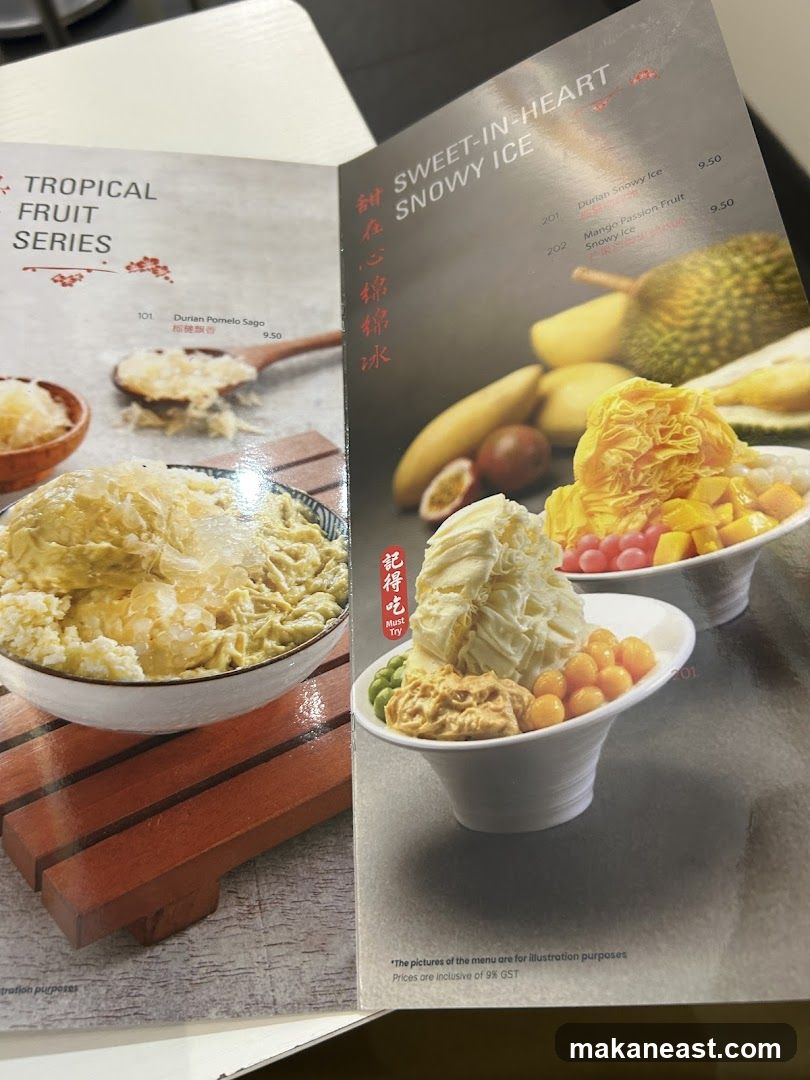 Dessert Menu