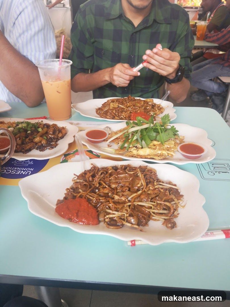 Food on a table