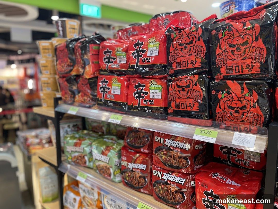 Ramen Noodles Display