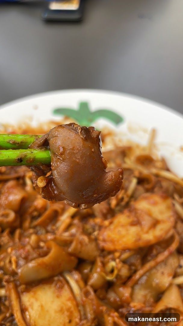 Close-up of Char Kway Teow