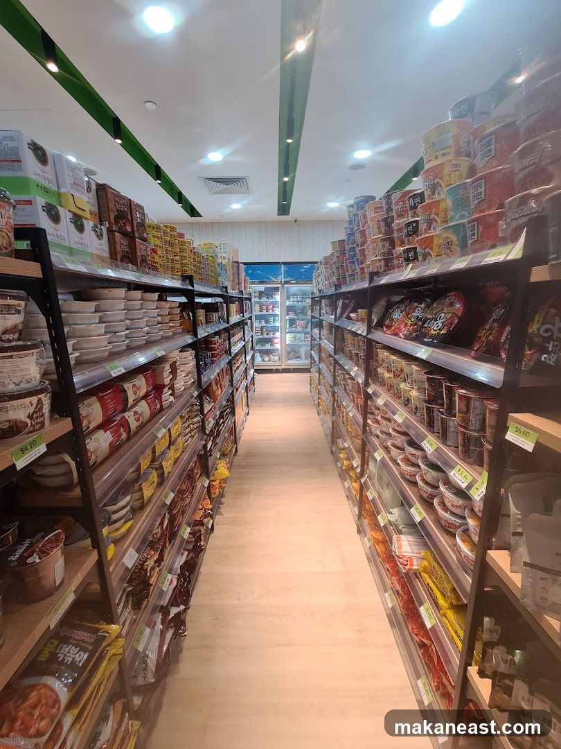 Aisle of Packaged Foods