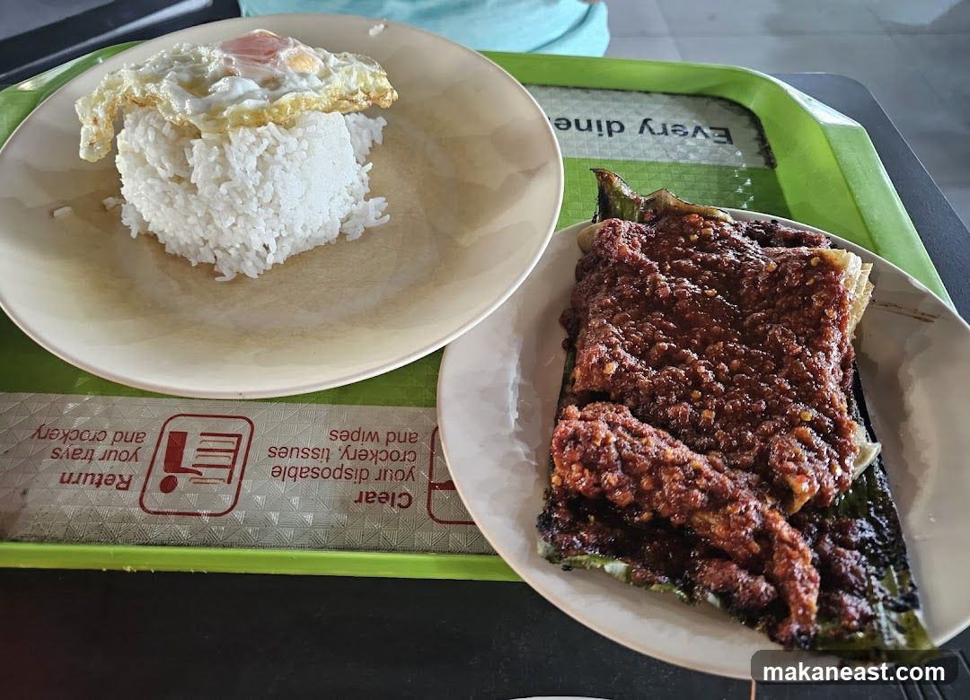 Food on a tray