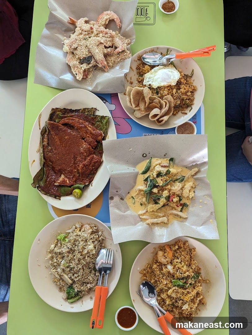 Table with various dishes