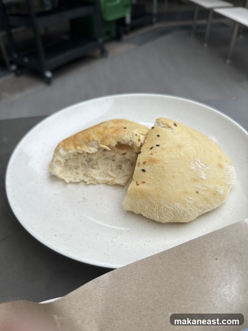 Pita Bread on a Plate