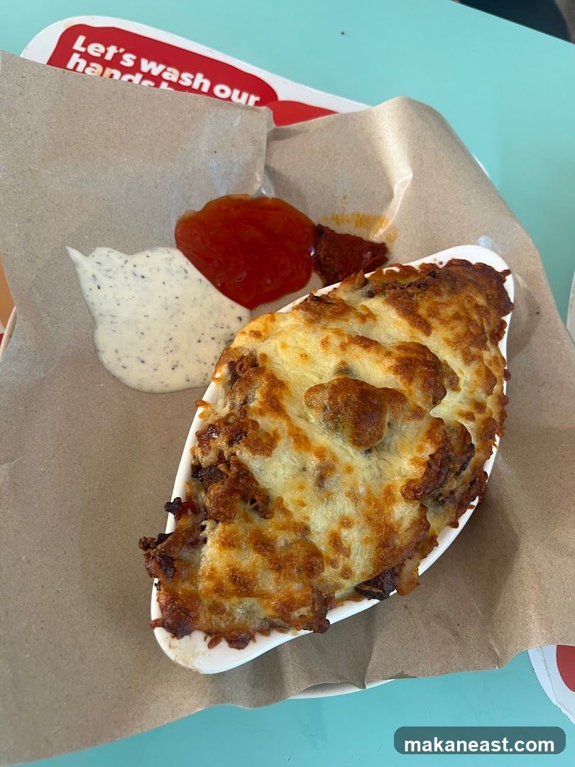 Cheesy Baked Dish with Sauces