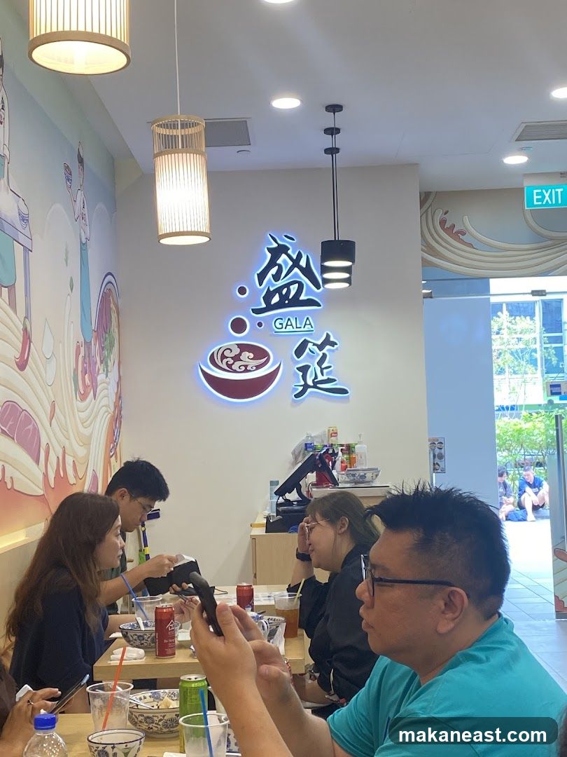 Restaurant Interior with Diners