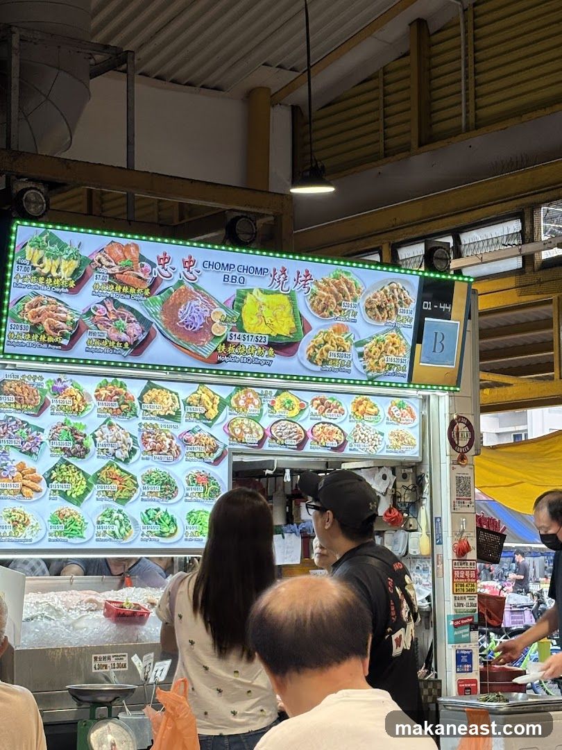 CHOMP CHOMP BBQ Menu