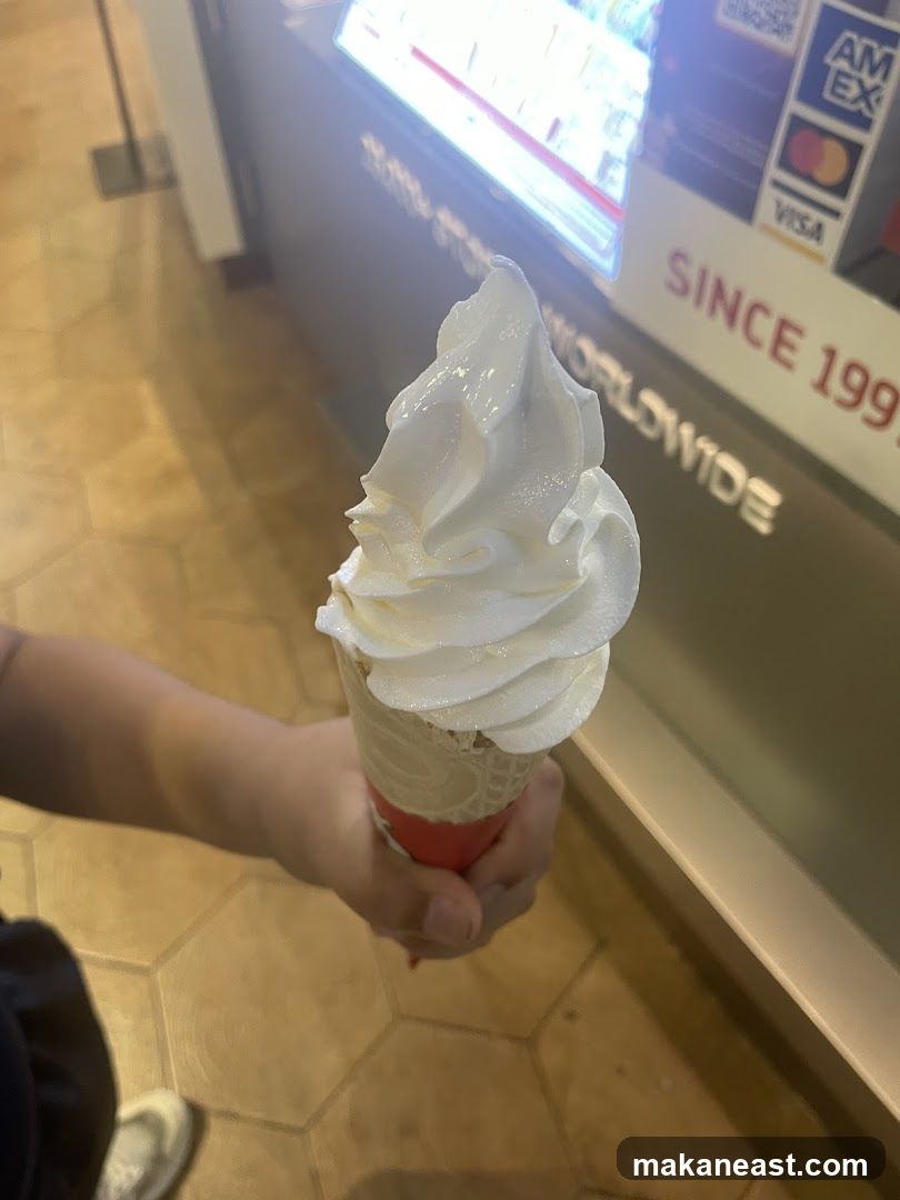 Soft Serve Ice Cream Cone
