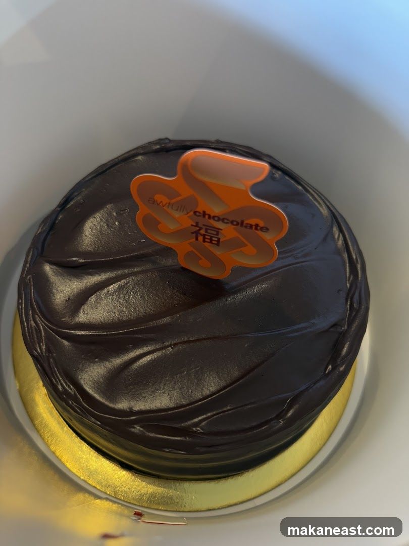 Chocolate Cake with Orange Topper