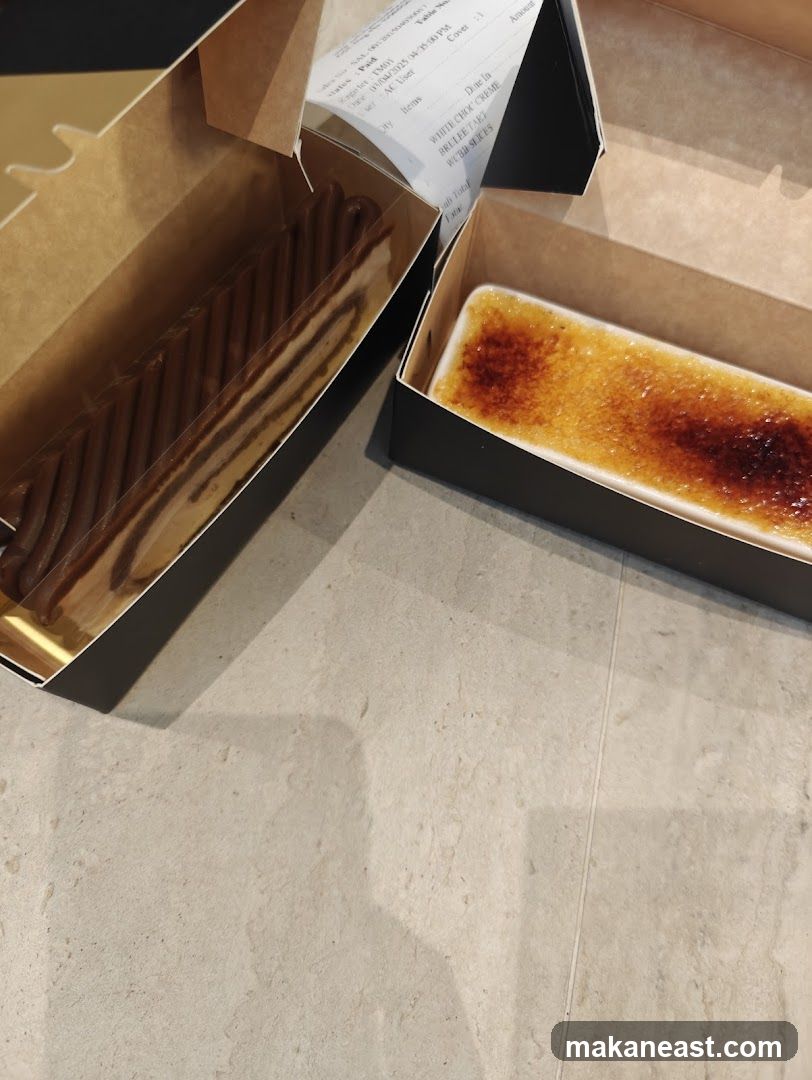 Desserts in Takeout Boxes
