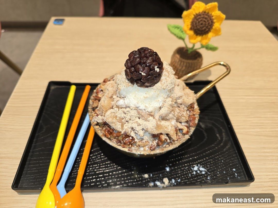 Dessert with Red Bean Topping