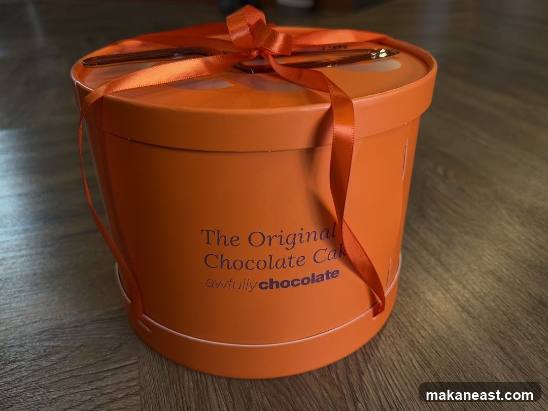 Orange Chocolate Cake Box