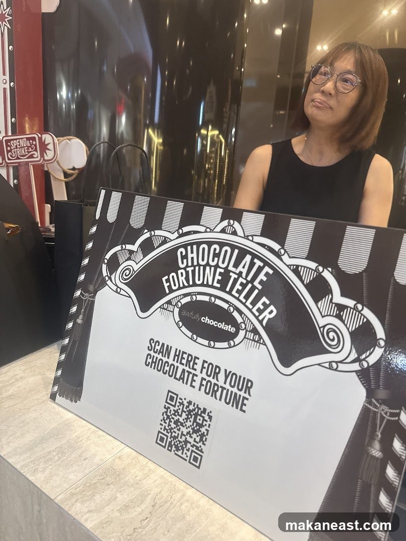 Chocolate Fortune Teller Sign