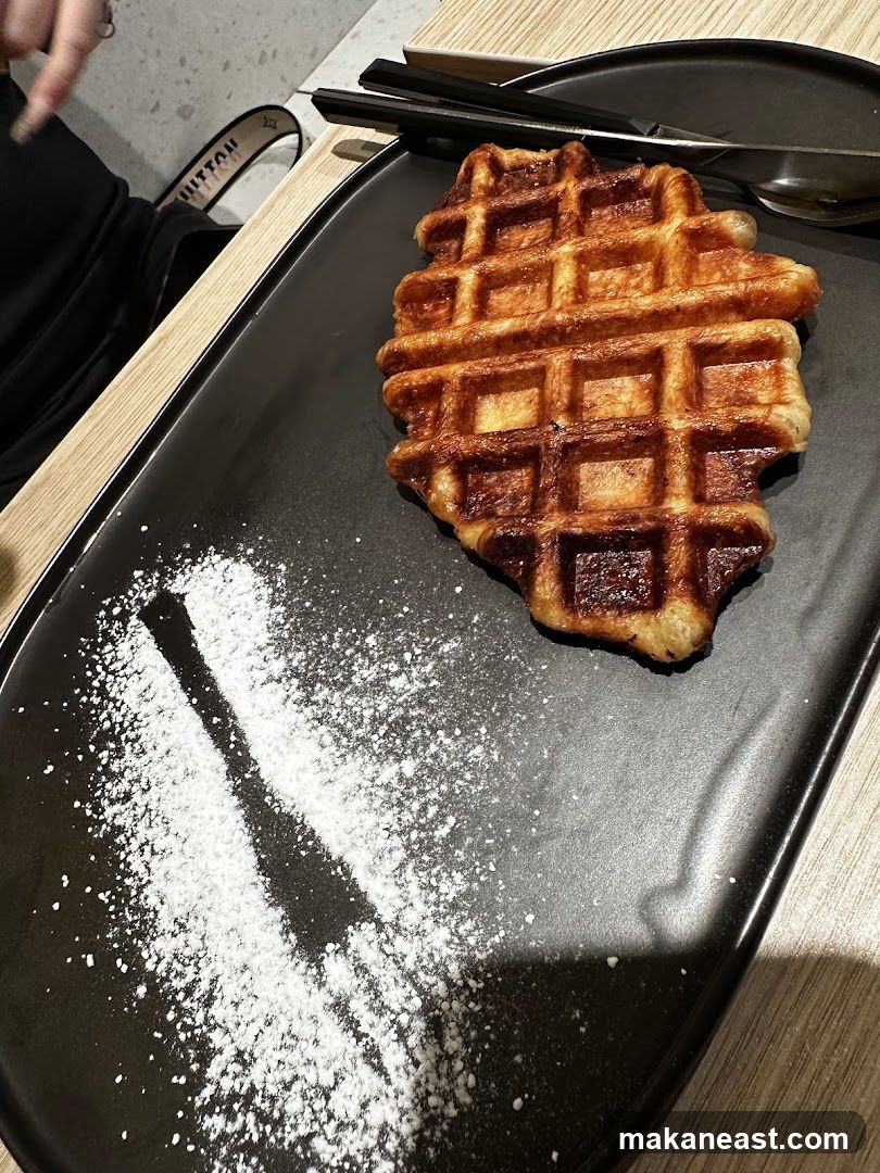 Waffle with Powdered Sugar