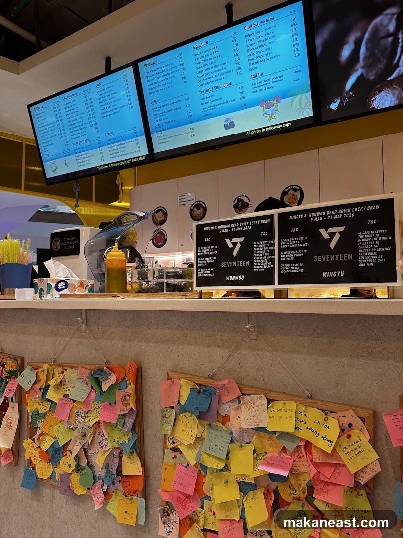 Cafe Menu and Decorations