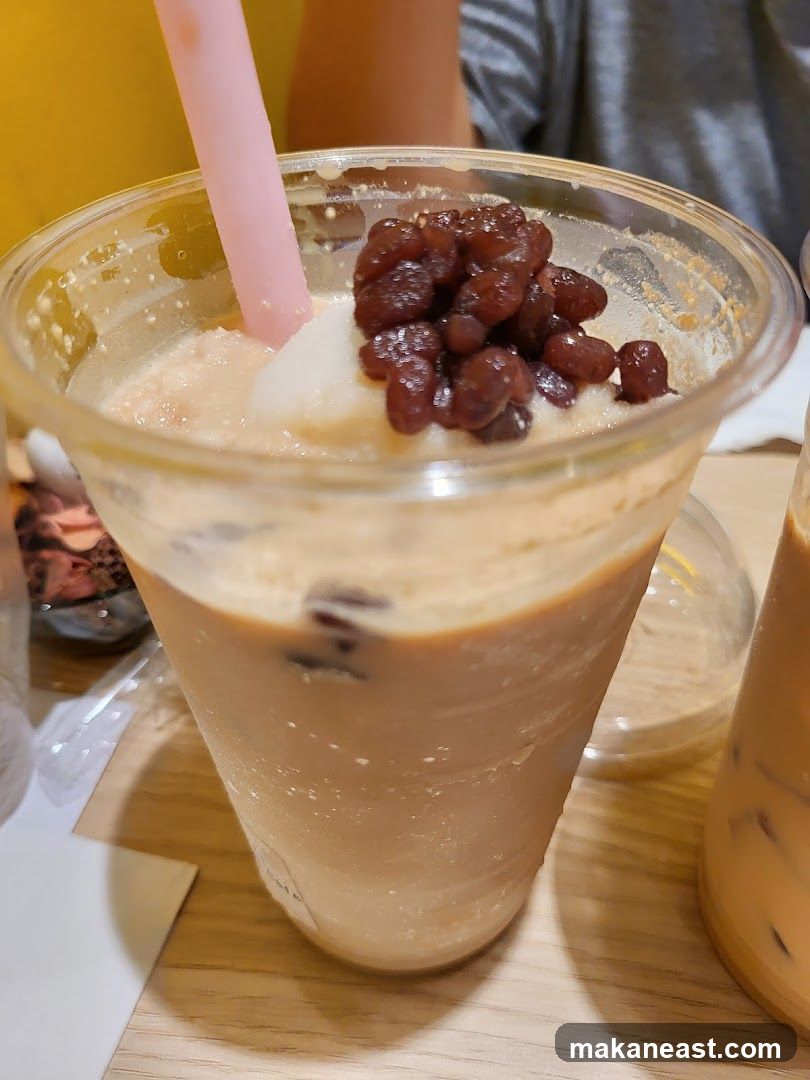 Red Bean and Mochi Drink